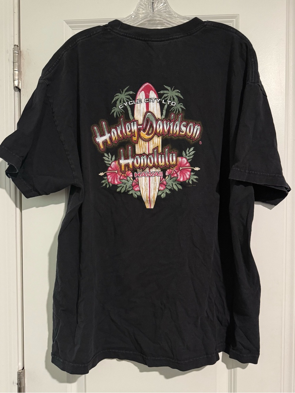 Harley-Davidson Black Honolulu Surf Graphic Tee
